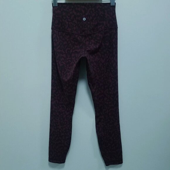 Lululemon Align Women's 6 Small Pant II Formation Camo Purple Adobe Multi Dark - Picture 3 of 13